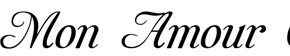 Mon Amour One Medium Font Download Free